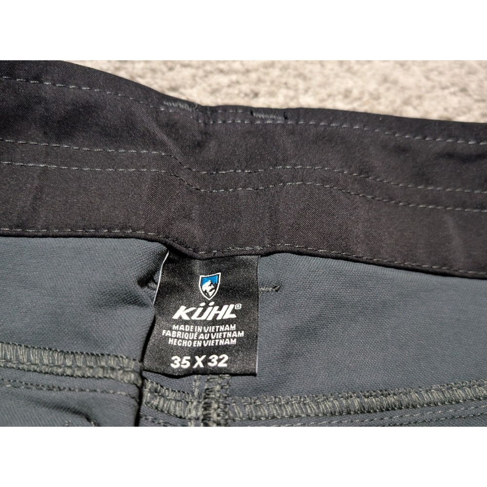 Kuhl Resistor Jean Mens 35x32 Dark Storm Grey Klassik Fit Outdoor Hiking Pants - Picture 4 of 7